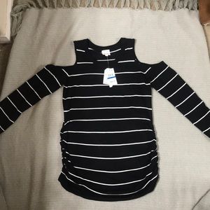 Hippie Rose cold shoulder long sleeve top